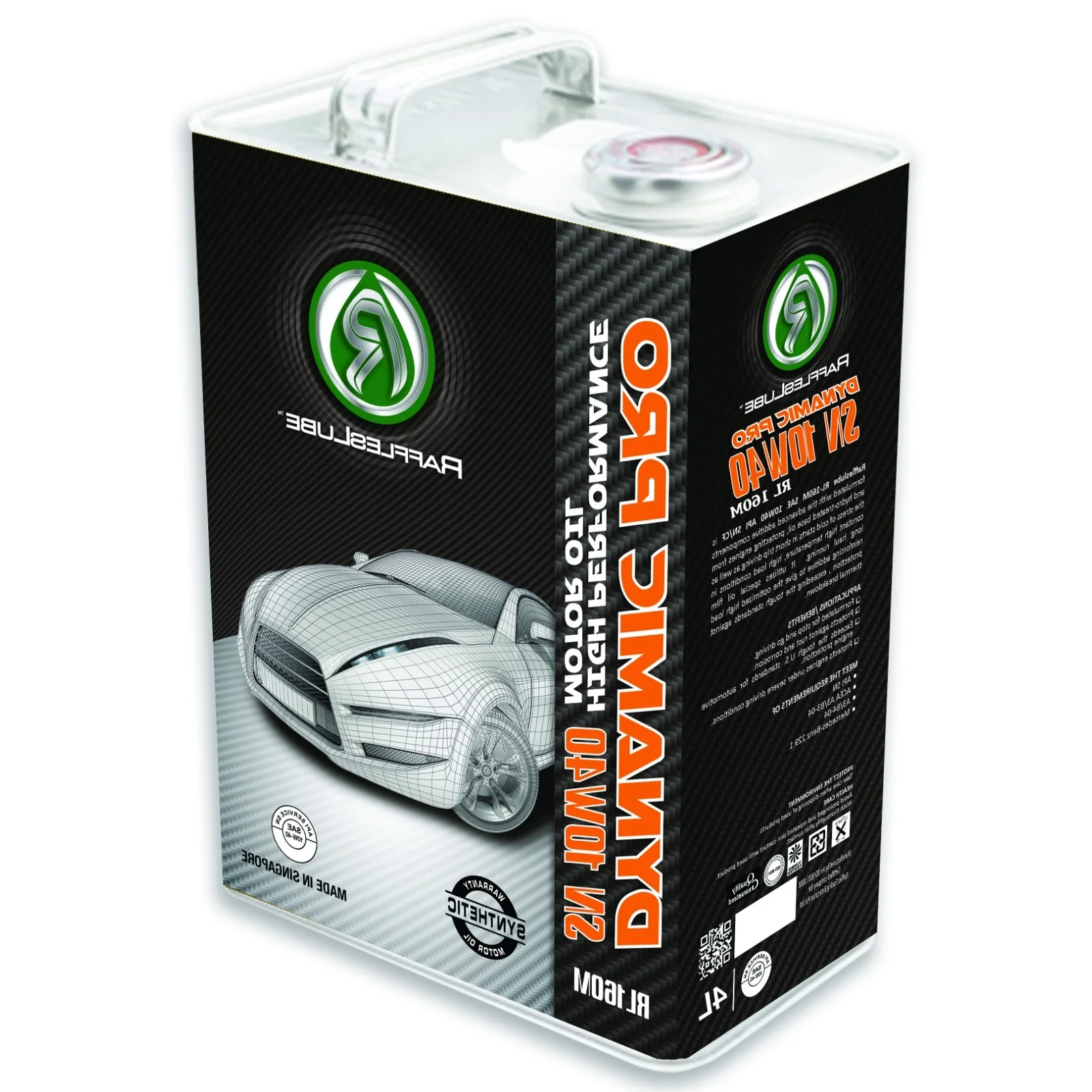 Смазочные материалы RafflesLube RL 160B SAE 10W40 API SN/CF 4L * 6 CTN новые условия подходящие для