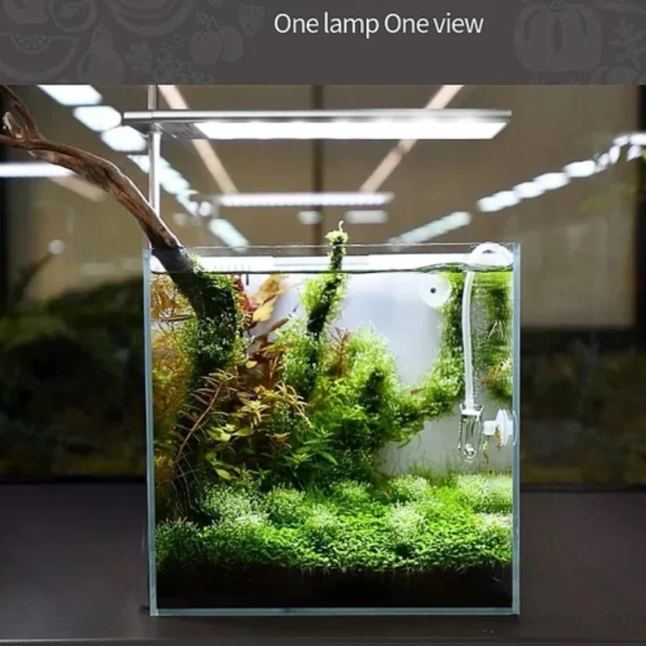 Aquarium AC 100-240v Week Led Super Slim Aqua Fish Tank Touch Control RGB led Aquatic Plant Fish Tank Fresh Water Tank LED Light