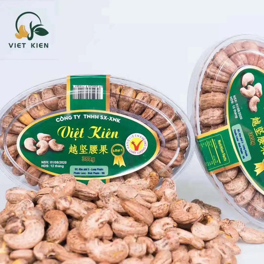 
hot sale 2021 roasted cashew A180 made in vietnam 500g/bOX 