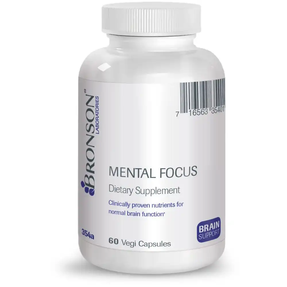 
Mental Focus Formula - 60 Vegetarian Capsules 