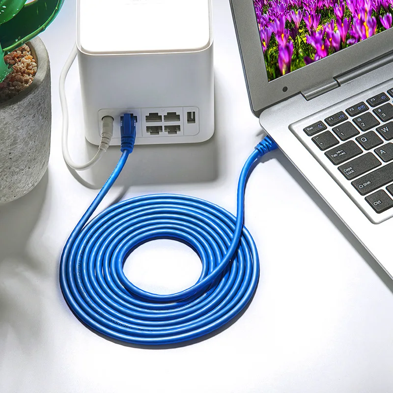 Cat 6 cat6A cat8 network cable Ethernet high rate Lan patch cable copper fiber Internet surfing cable for computer networks