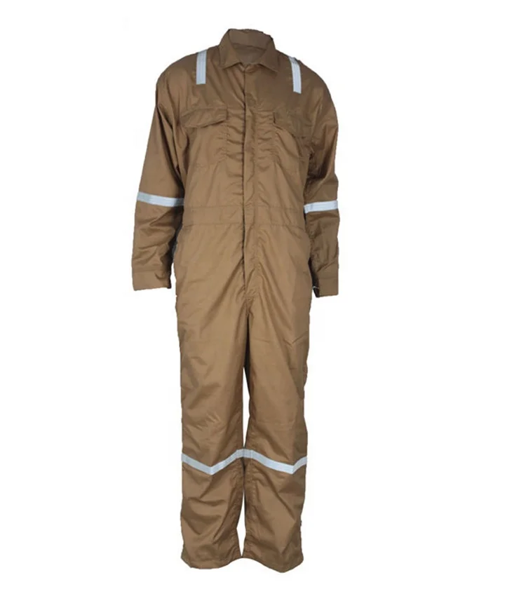 OEM Workwear 100 % Cotton Disposable  Fireman Full  Sleeve Field Wear Coveralls Boiler Suits Overall Working Uniform