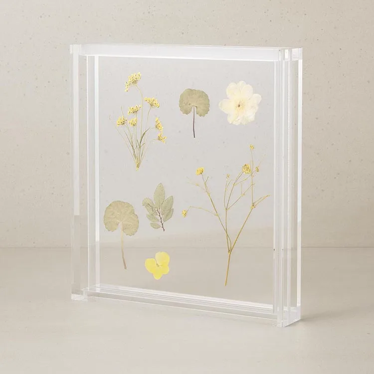 Stock Small Size DIY Photo Or Flower High Quality For Home New A&C Design Acrylic Floating photo Frame