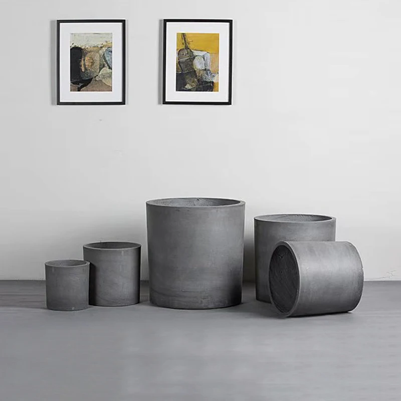 
Cement flower pot Square Round flower pot Decorative Large Flower Pot Decor for Home Indoor Office 