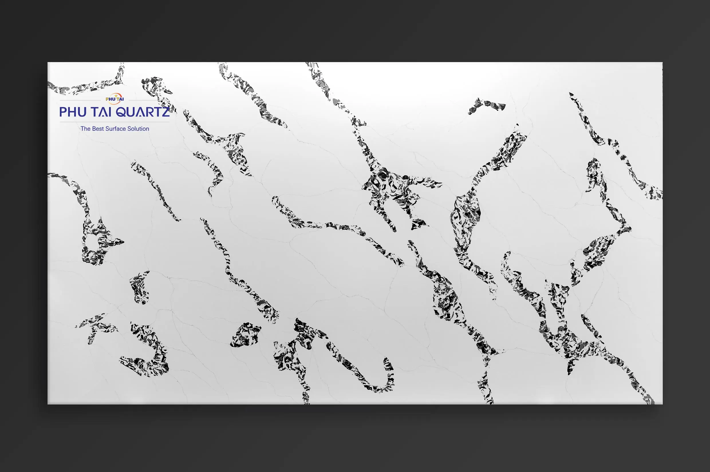 Calacatta Granduer PT 935 High Quality Quartz Polished Slab for Home countertops from Phutai