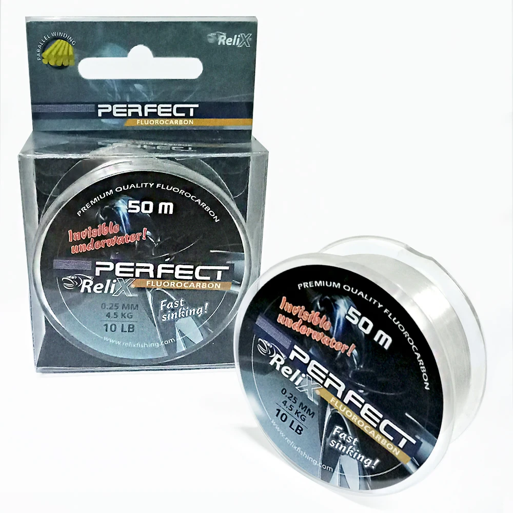 FLUOROCABON FISHING LINE PERFECT FC RELIX LINE 50M 2.5lb - 50lb