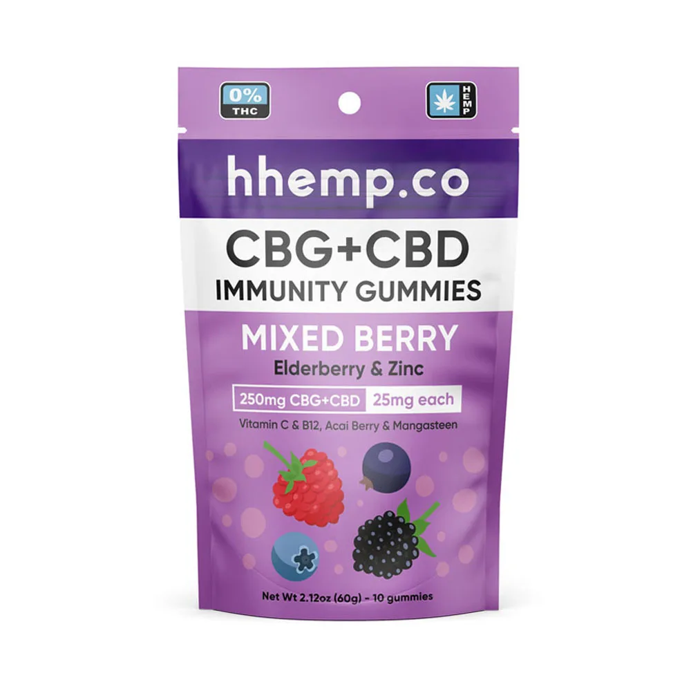 250mg CBD CBD Mixed Berry Immunity Gummies POS Box Premium Quality Hemp Flowers CBD Gummies (10000004290626)