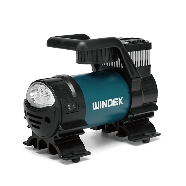 Professional Heavy Duty 12V Analog Gauge Tire Inflator Air Compressor for 4 x 4 SUV VAN Car Sports Balls and Inflatables