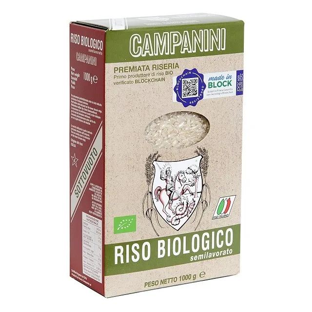 BEST ITALIAN QUALITY Vacuum Packed 1 kg Organic Brown Rice FOR COOKING