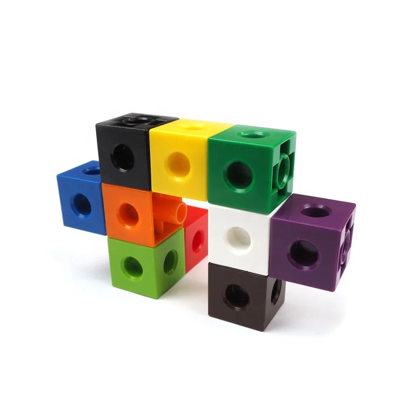 DIY Link Cube /Permutations / plastic building blocks / imagination teaching aids