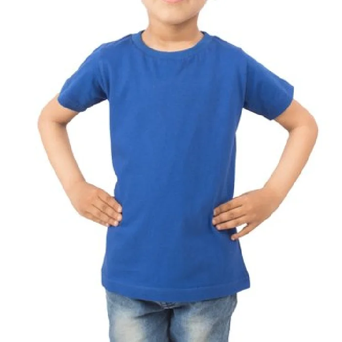 New design Summer Kids T Shirts 100% Cotton Shorts Sleeve Premium Quality All Solid Kids t Shirt From Bangladesh