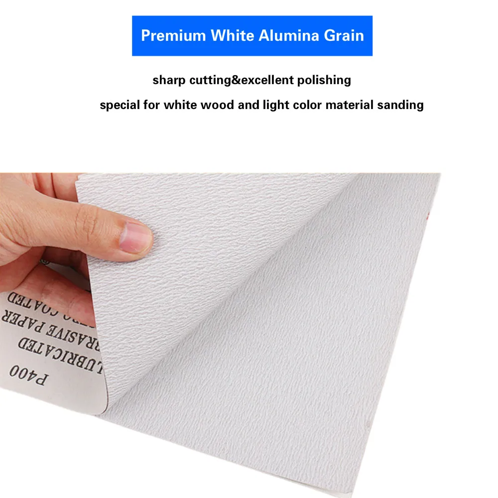 Китайское производство konaflex-профессиональная белая алюминиевая наждачная бумага 9x11 дюймов листы абразивной бумаги