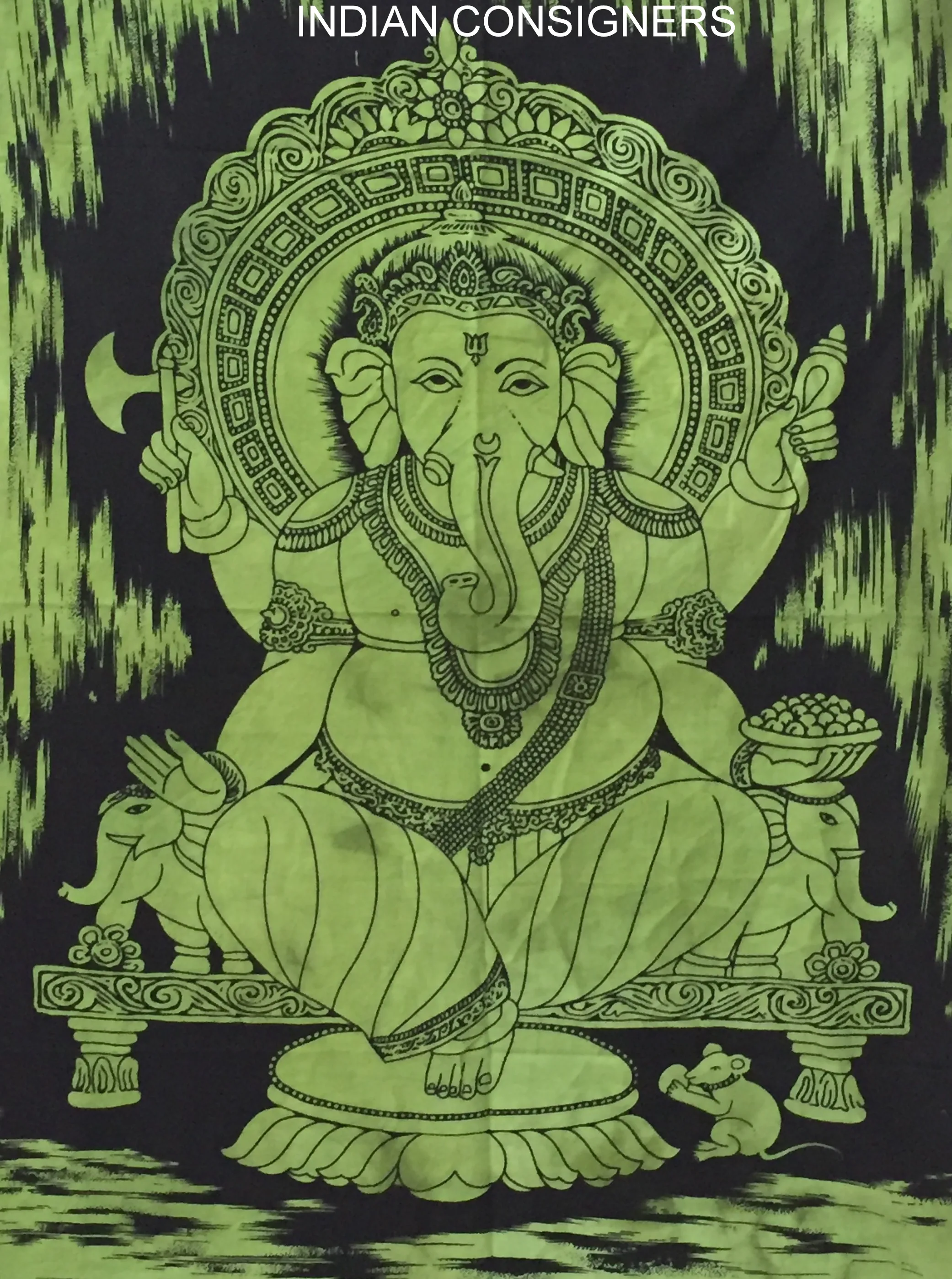 God Ganesha Cotton Tapestry Wall Hanging Poster Tapestry Small Wall Hanging Wall Art Door Decor