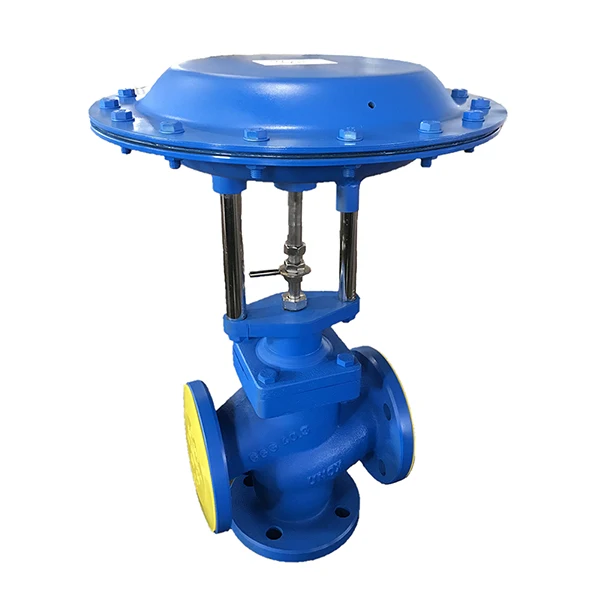 2021High Quality GGG-40,3 Sfero Cast Iron Body DN80 PN25 3way On-Off Type Pneumatic Diaphramg Control Valve From Turkey