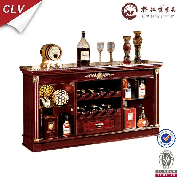  Factory Direct Dining Room Furniture Mirror Buffet Cabinet Sideboard Wooden with Marble