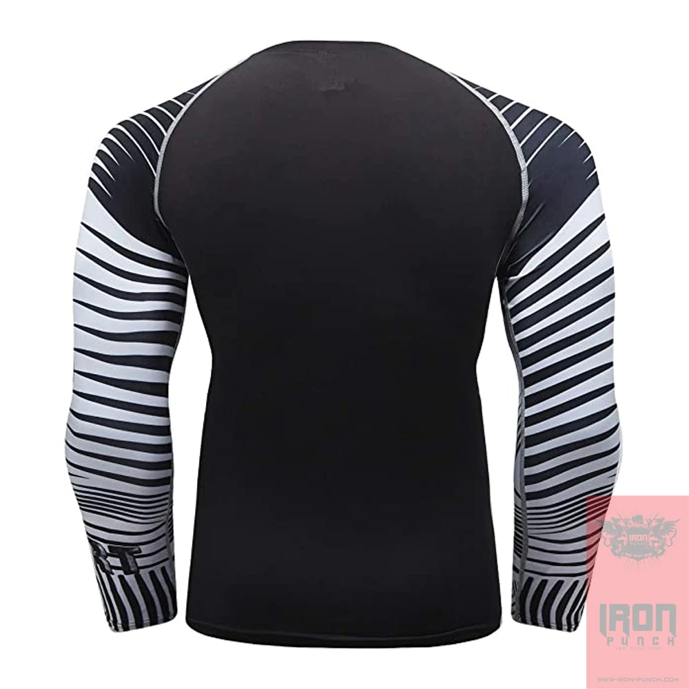 Rash Guard Bjj Rash Guard Factory Custom New Arrival Polyester / Nylon Sports Long Sleeve Men Plain Rash Guards Wholesale
