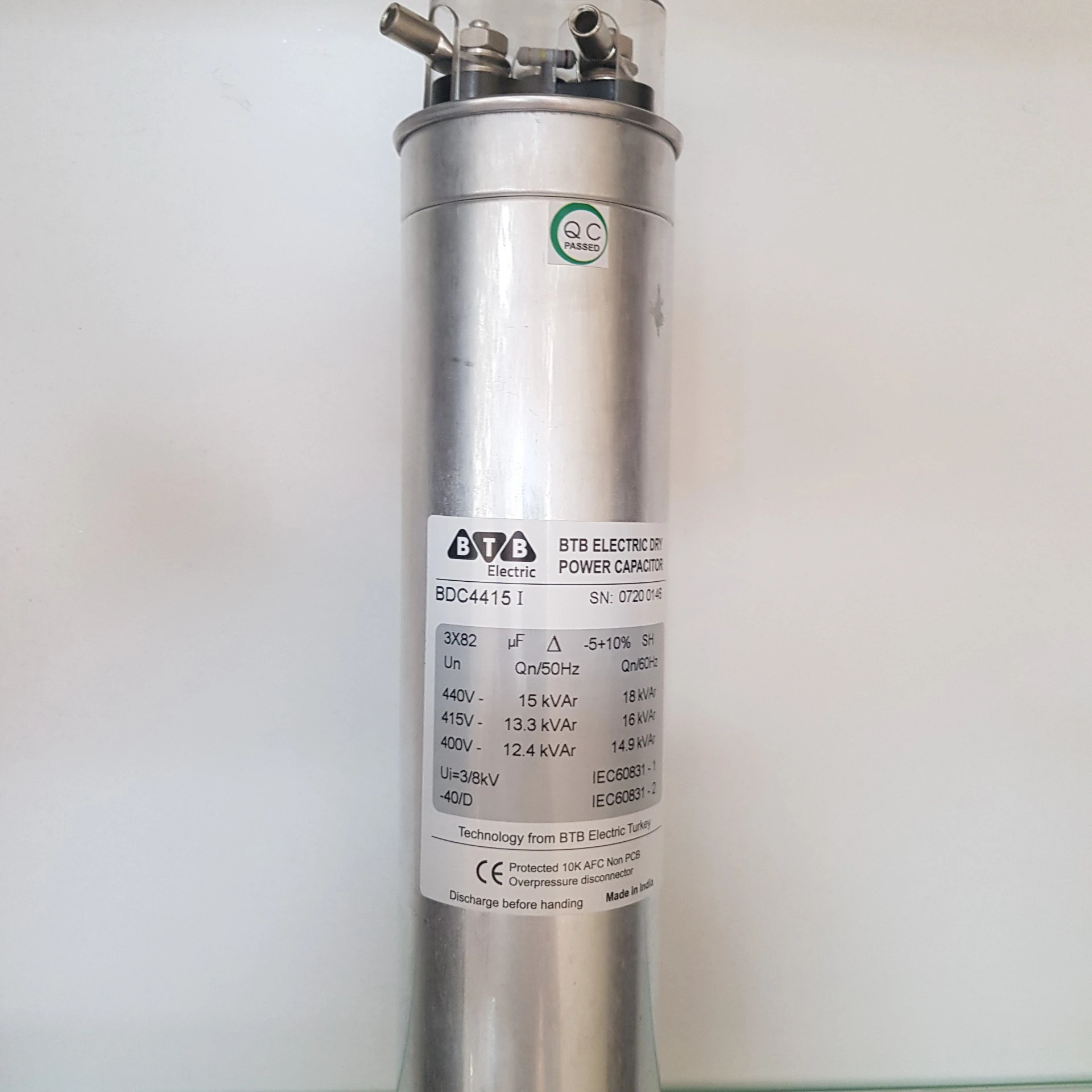 40 kvar 3 phases 440v Capacitor Dry type -new style  2021  MADE IN TURKEY