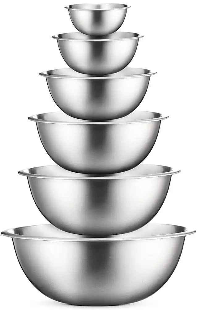 Stainless Steel Mixing Bowls (Set of 6)