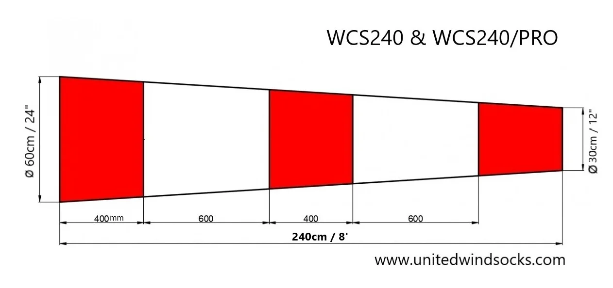  Мобильный Windsocks MWS324-Inl внутренне освещение для быстрой установки на наземная вертодромах и вертолетных