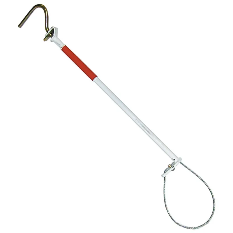 Pig Holder With Lock 23.62 inches Hog Catcher Stainless Steel Pig Catcher Rod Aircraft Control Cable Farmin