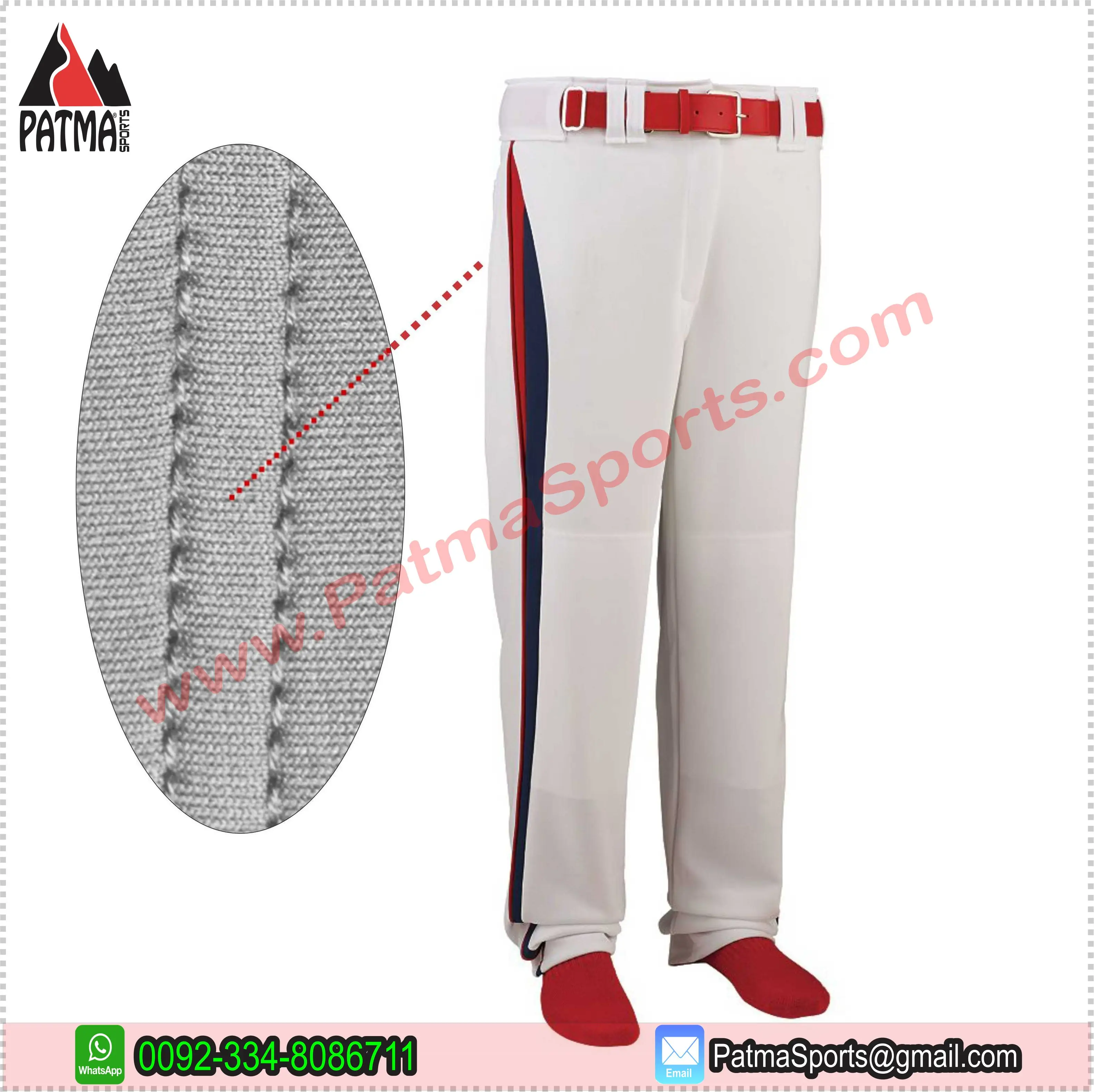 Trending 100% Polyester Plain Custom Sublimation Baseball and Softball Pants for Custom Logo Labels Tags Packing Bags
