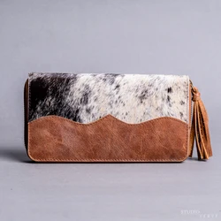 LW женский кошелек с блокировкой радиочастотной идентификации винтажном стиле Crazy Horse из натуральной кожи для женщин длинные Bi fold Кошелёк из бычьей кожи Бумажник для карт