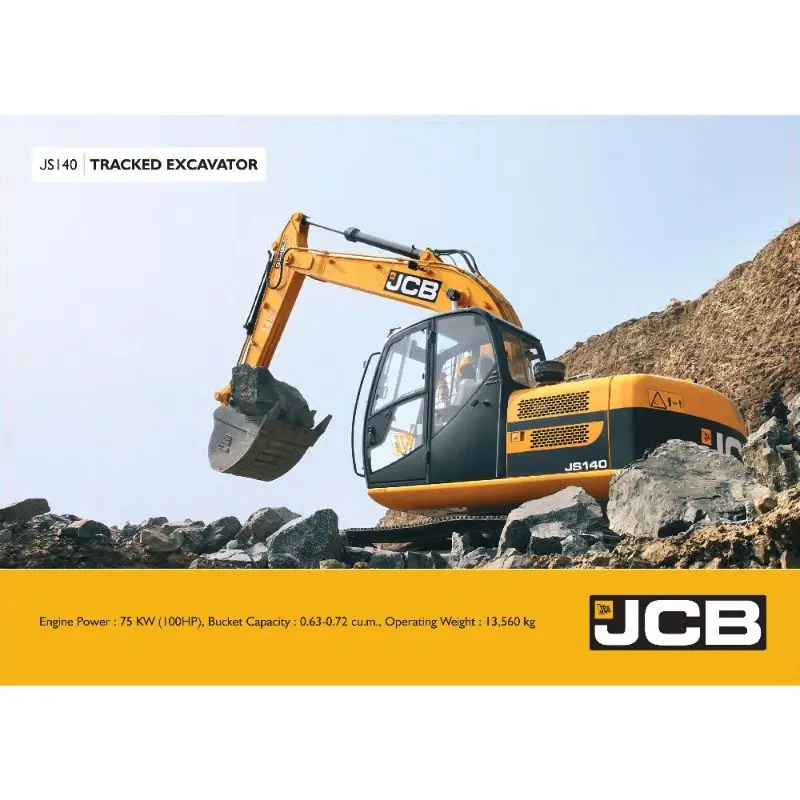 JCB JS 140 гидравлический гусеничный экскаватор следующего поколения JCB JS 140, исключительный вид, Землеройная техника, специально разработанная