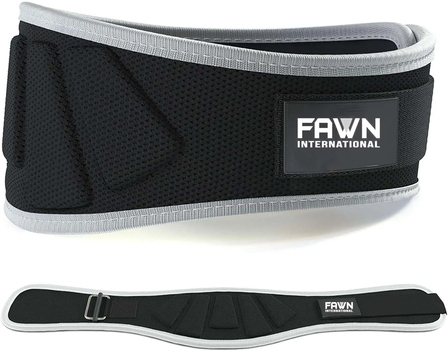 Weight Lifting Belt w/Hook & Loop Perfect Heavy Duty Back Support for Weightlifting Bodybuilding Powerlifting.