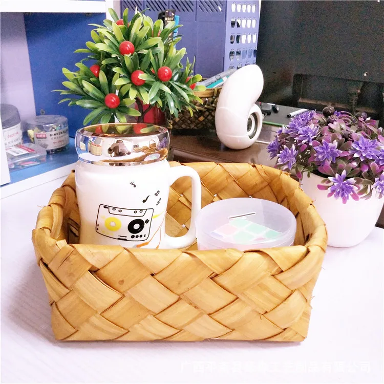 Лидер продаж на Amazon, китайский производитель, плетеная деревянная корзина для хранения