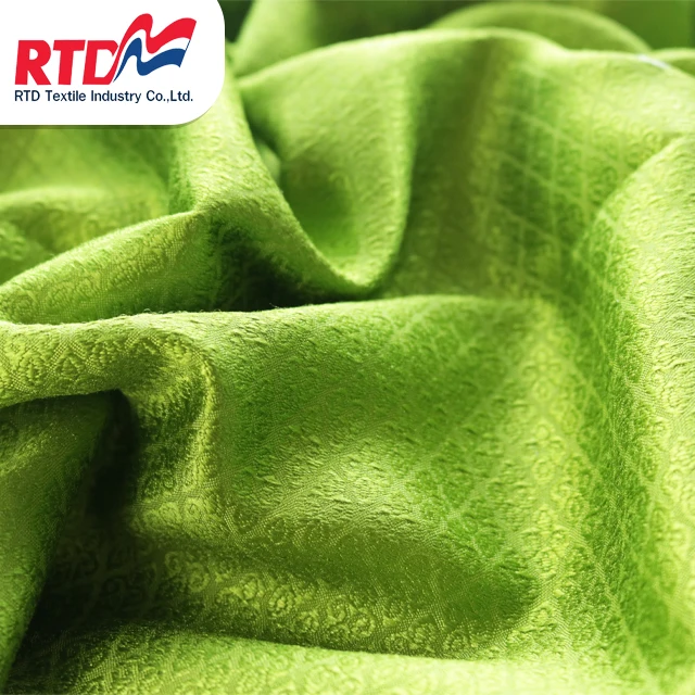 Традиционная тайская ткань RTD премиум-класса для традиционной тайской формы юбки-зеленая RJ1062