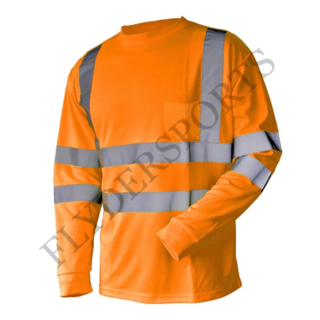 Long Sleeve Reflective Workwear Safety Shirt Work Suits Mechanical Workwear High Visibility Work Wear