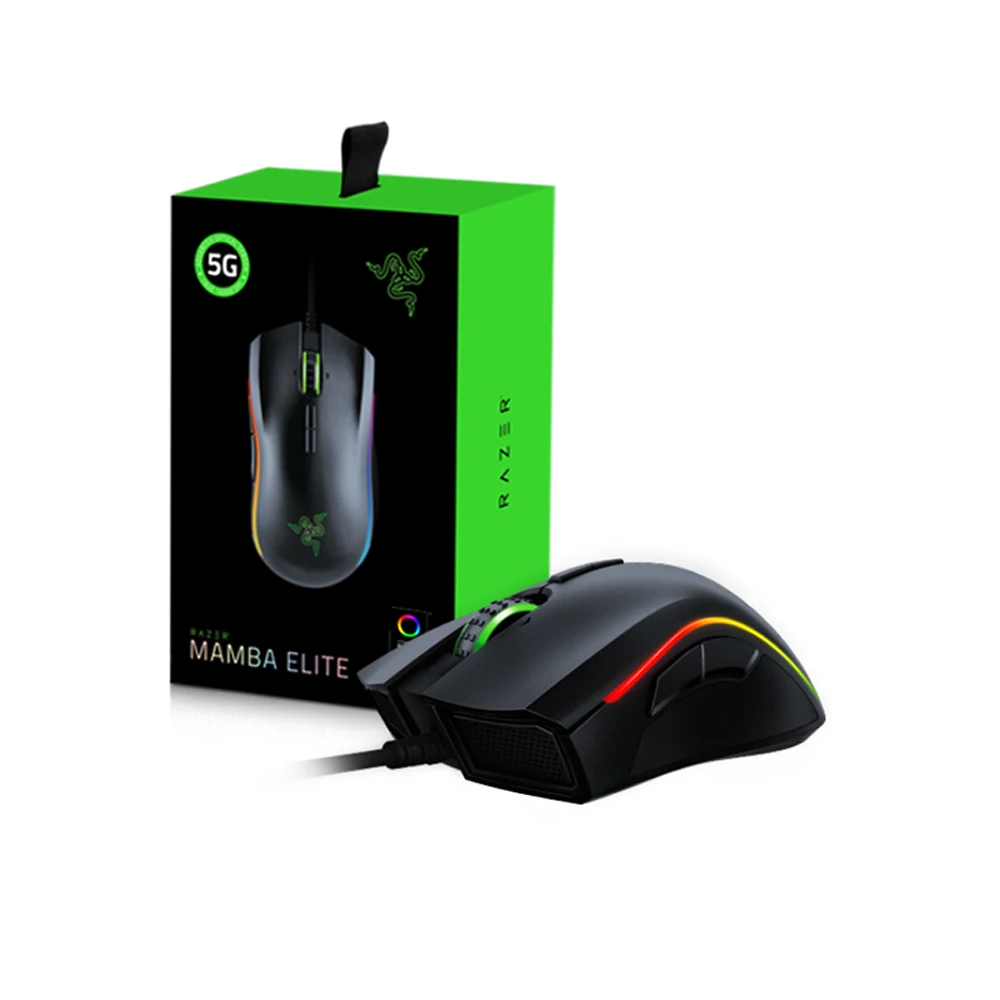 Razer Mamba Elite 5G mouse computer wired gaming 16000 DPI laser usb 7keys