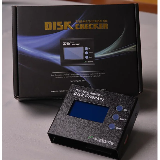 Newest data erasing disk checker Korean manufactured products