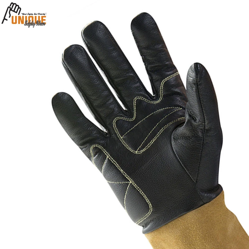  Высококачественные перчатки для сварки Tig из коровьей спилковой кожи мужчин оптовая продажа Перчатки хорошего качества