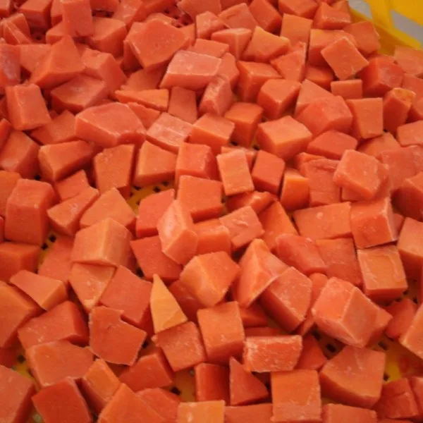 100% Natural Frozen Papaya Sliced/ Cube High Quality From Vietnam/ Whatsapp +84 966572486