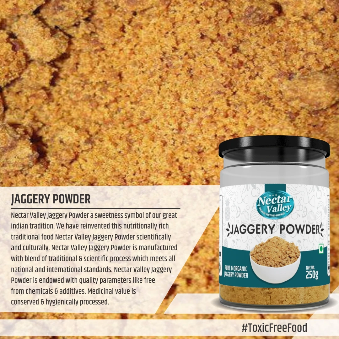 
Nectar Valley Jaggery Powder Gur Free From Additives, Pesticides & Nutritionally Rich 