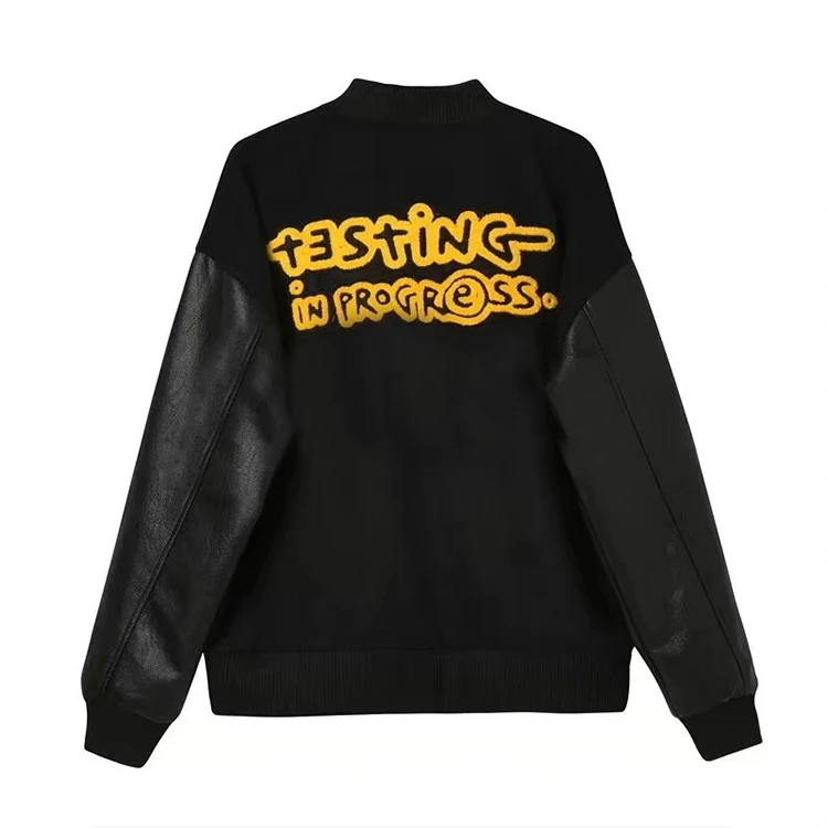 Custom Wholesale Satin Varsity Baseball Embroidered Jacket/ College Sublimation Inside Lining Lettermans/ Fashion Bomber Jackets
