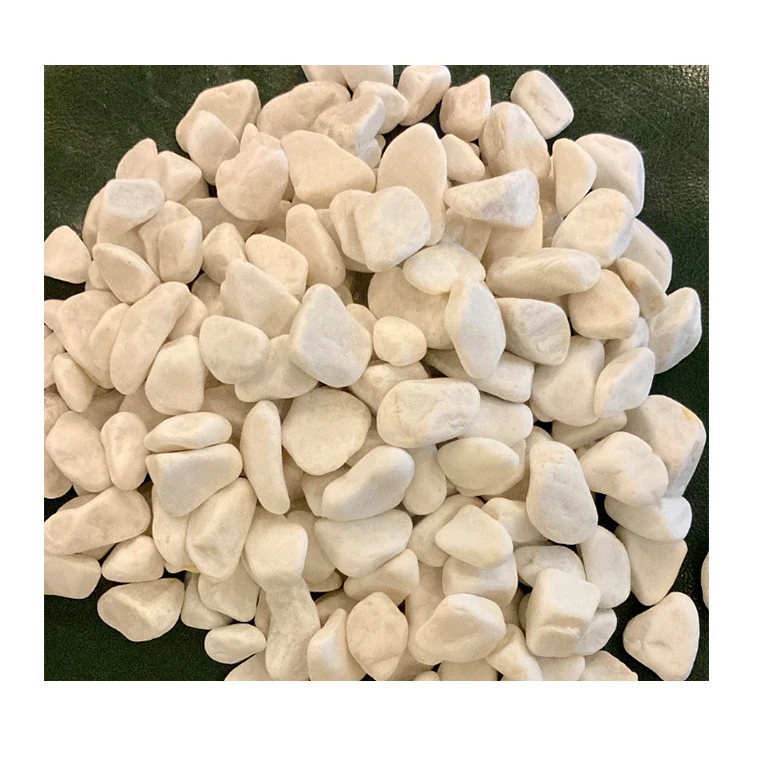 High Quality Natural Polished Gravel Smooth white Color Decorative River Rock Pebble Stones for Garden Landscape Plants Aquarium