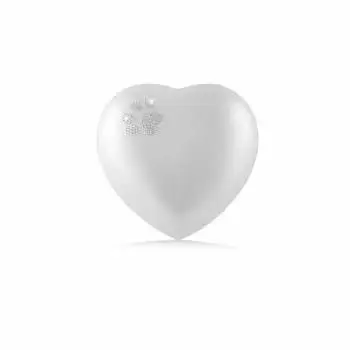 Set Of 2 White Color Heart Crematorium Urns Handmade Funeral Heart Urn for Ashes Hot Selling Heart Adult Urn