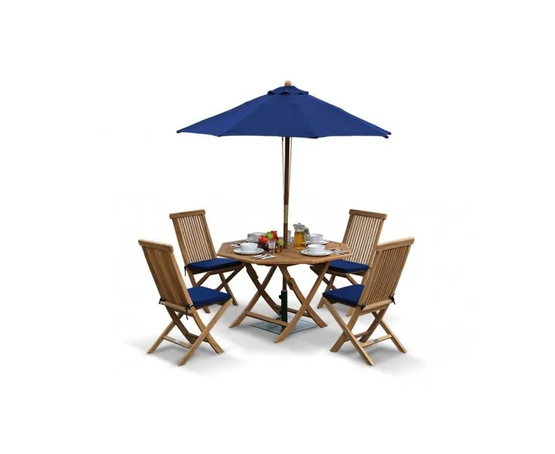 Beach Dining Set with Umbrella Garden Furniture