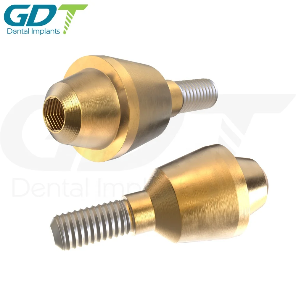Titanium Standard Straight Multi Unit Abutment Titanium Sleeve set, Dental Implant Internal Hex 2.42mm