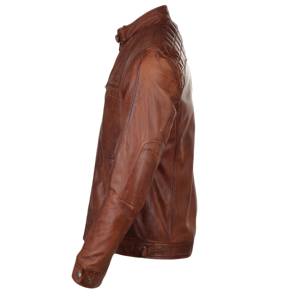 New Custom Design Top Quality Pure 100% Leather Jacket