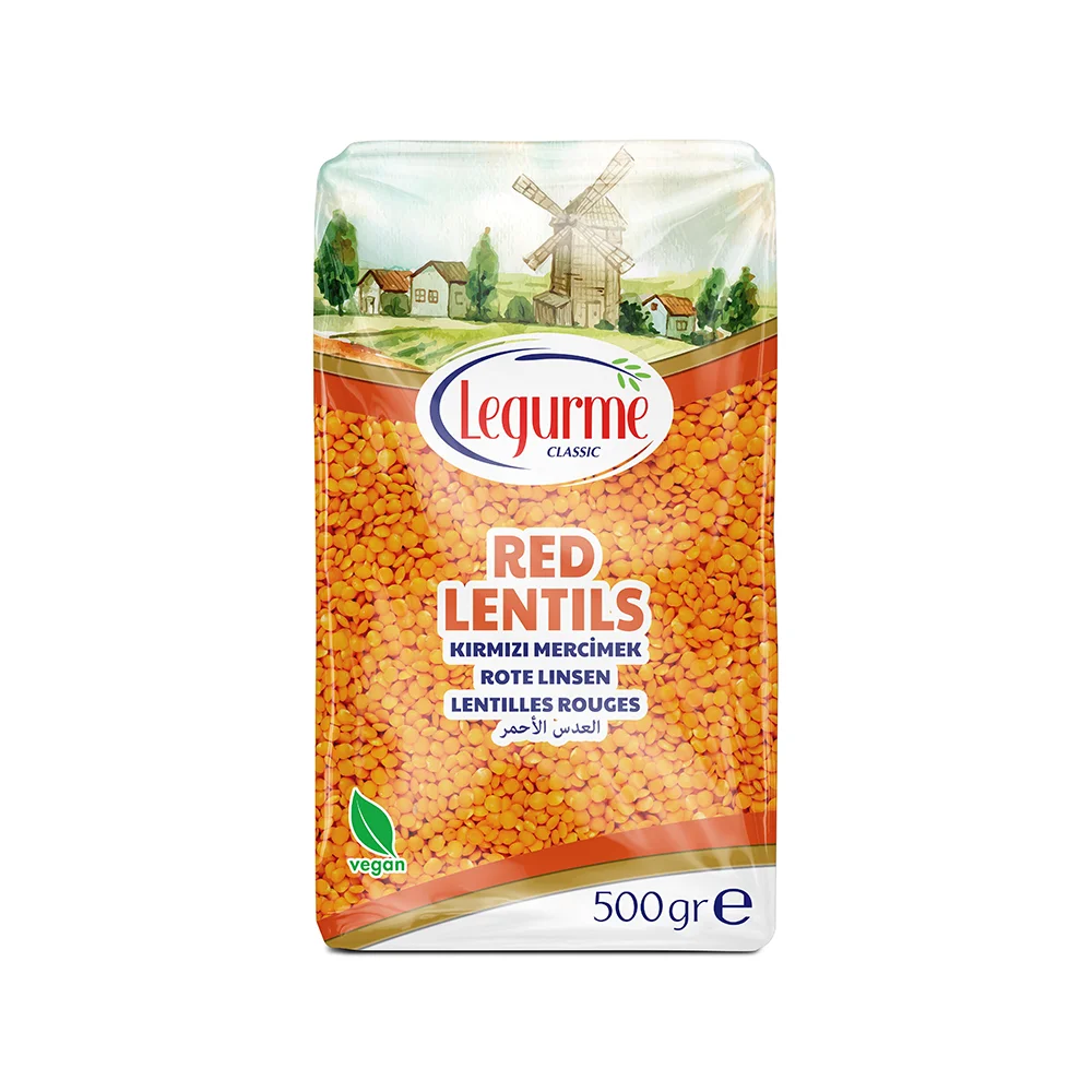 Legurme High Quality Best Price 0.5 Kg Red Lentils | Shelf Life 24 months | Dry Product | Custom Packaging  | Made in Turkey |