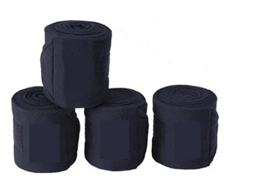 Navy Saddle Pad Set, made of Cotton/Velvet/Satin for Horse