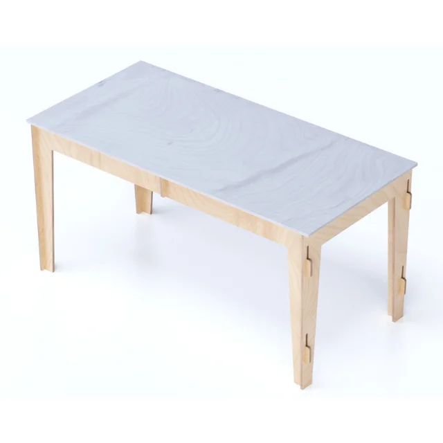 Made In Italy Interlocking Customizable Design Custom and Straight Wooden Desk Table for Office room