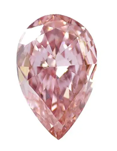 
Natural Pear Cut Fancy Intense Pink Purple Loose Diamond 