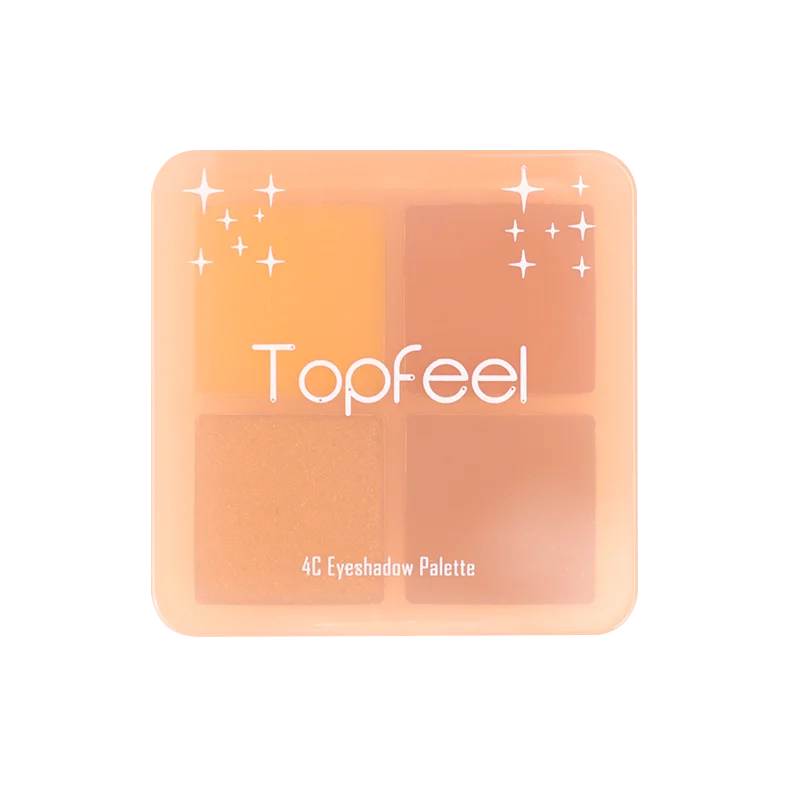 Vegan Eyeshadow Private Label Glitter Eyeshadow 4 Colors Shimmer Makeup Eyeshadow Palette Custom