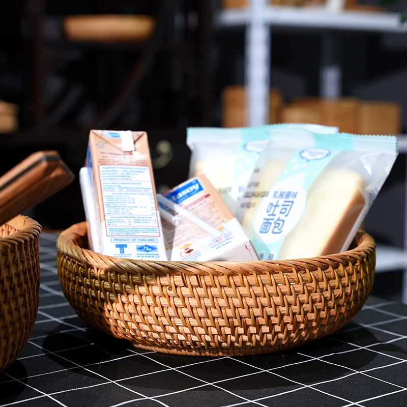 Wicker Basket Rattan Basket Bowls Handmade Rattan Baskets