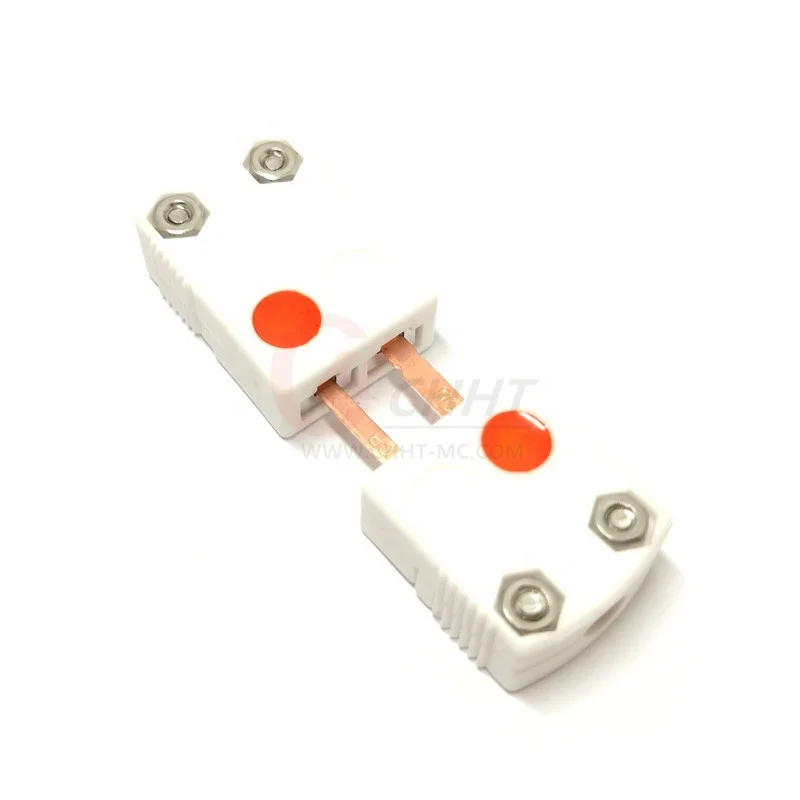 Ceramic miniature size male and female thermocouple connector type C