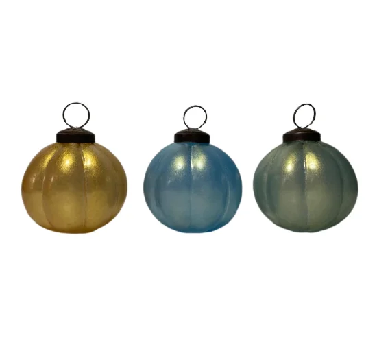 Designer Hanging Round Glass Christmas Balls Exporter decorative glass balls for gardens Christmas decoration glass balls